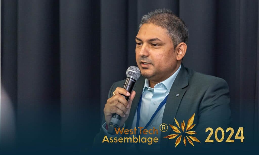 Chair & Funder Nilesh Makwana Speaking at the West Tech Assemblage Half-Day conference 2024