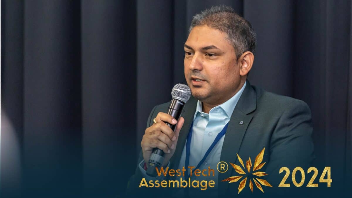 Chair & Funder Nilesh Makwana Speaking at the West Tech Assemblage Half-Day conference 2024