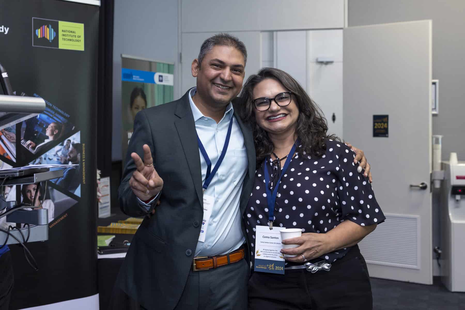 Nilesh Makwana and Cema Santos