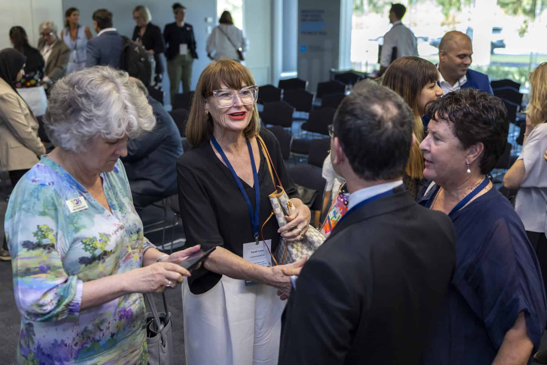 WTA 2024 Attendees mingle during Tea Break